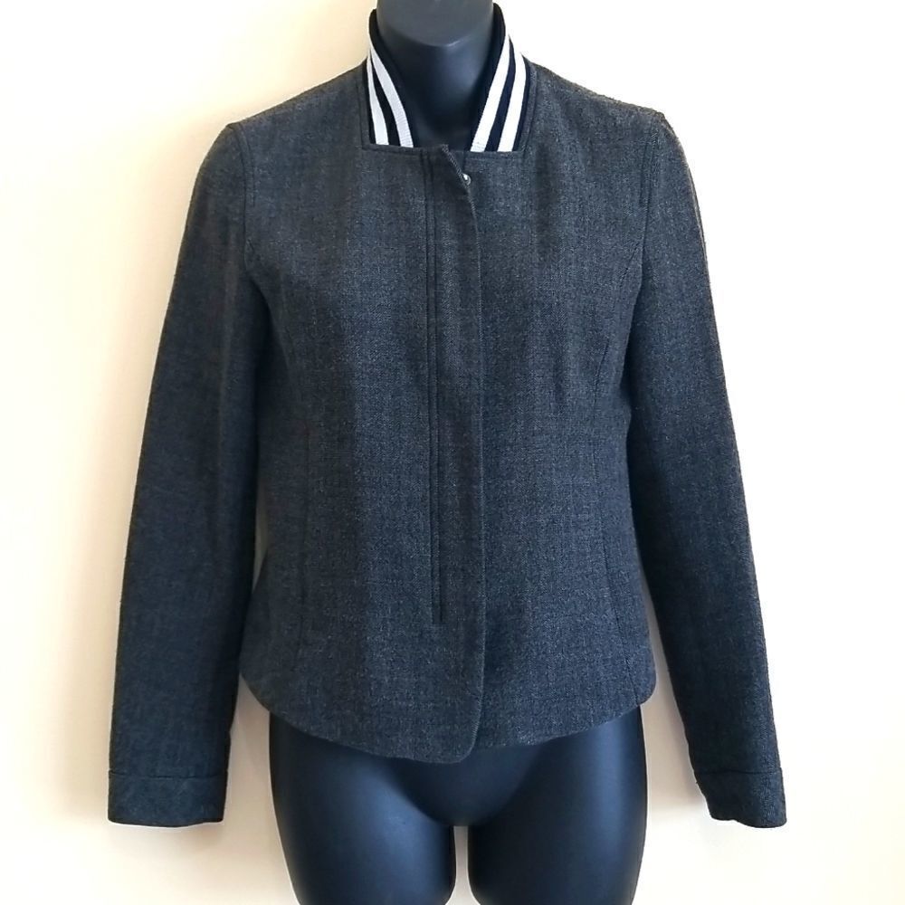 Armani Exchange Black Jacket with White Accents